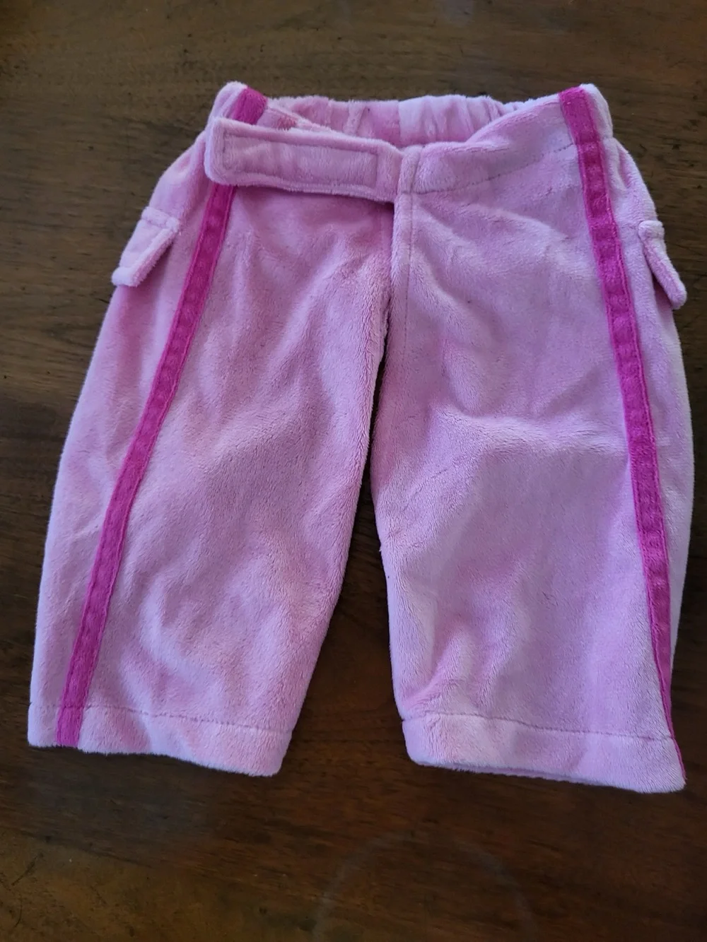 Zack & Zoey pink plush dog pants, size Medium